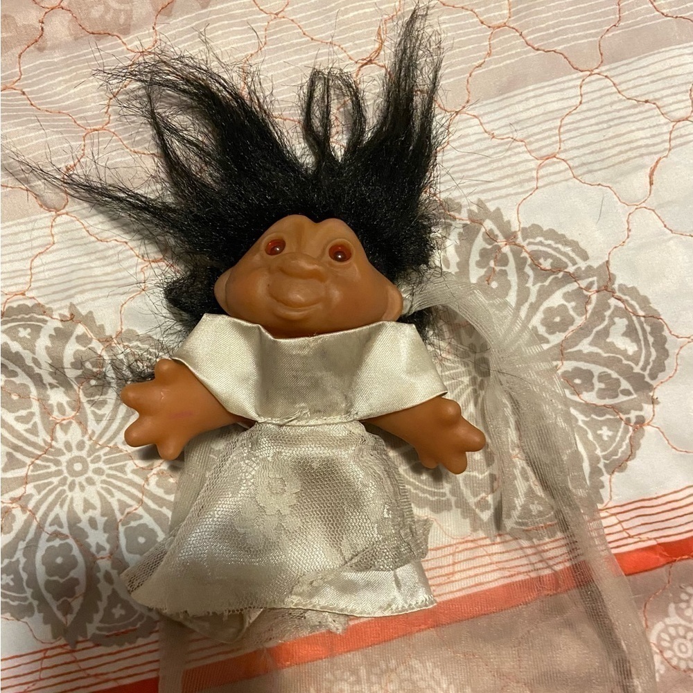 Troll Doll Original 2001 Troll Doll Bride 5" TT Troll Co. - No Bouquet